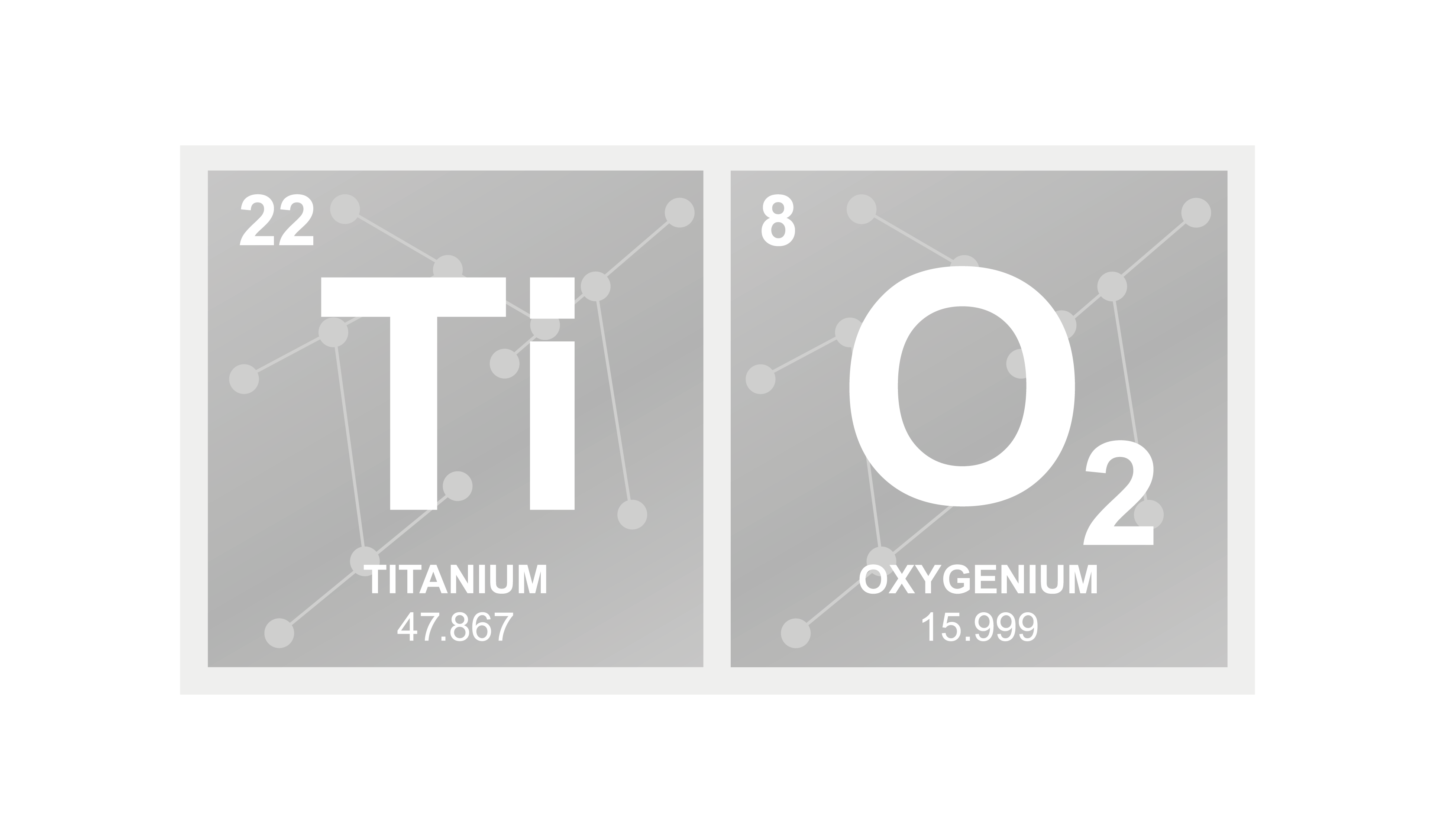 Titanium Dioxide formula that's used to prevent sun staining of new UPVC windows