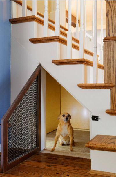 dog house under stairs